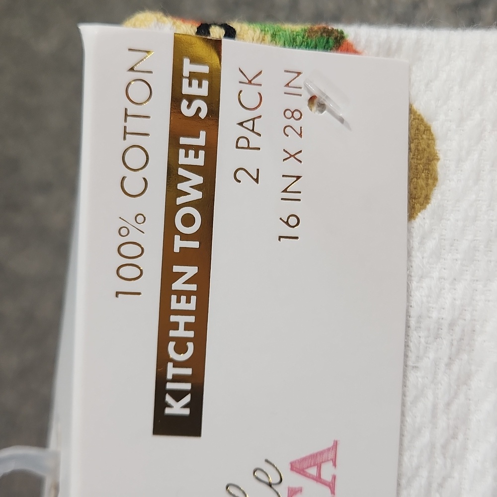 Kitchen Towel Set Pizza My Heart ❤️ - Picture 2 of 4